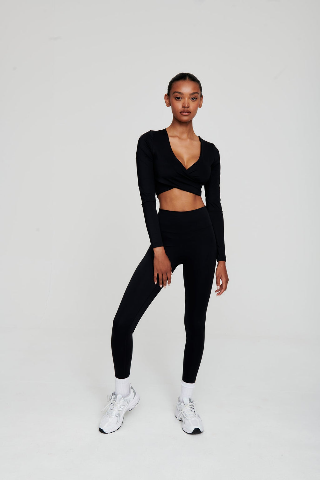 cross over long sleeve top