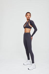 Coal Grey Ultra-Soft High-Waisted Leggings - WHITESMOKE