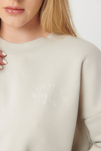 Hygge Cosy Oversized Sweatshirt - Mushroom - WHITESMOKE