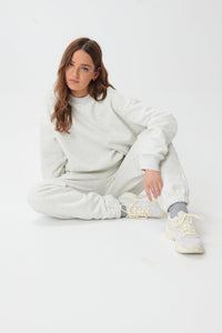 Hygge Cosy Sweatspants - Light Grey Marl - WHITESMOKE