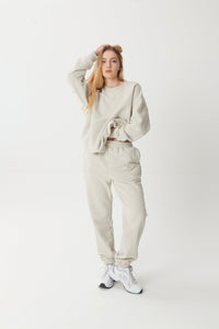 Hygge Cosy Sweatspants - Mushroom - WHITESMOKE