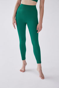 Rib Leggings - Eden Green - WHITESMOKE