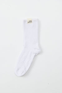 Ribbed Cotton 2 Pack Socks - WHITESMOKE