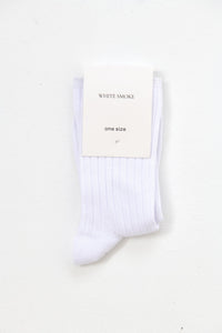 Ribbed Cotton 2 Pack Socks - WHITESMOKE