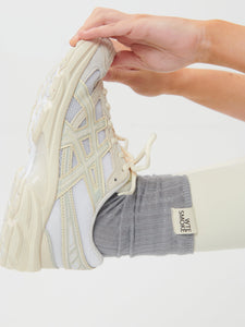 Ribbed Cotton Socks - Alloy Grey - WHITESMOKE