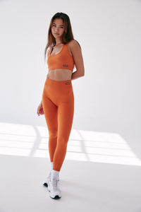 Seamless Align Rib Leggings - Tangerine - WHITESMOKE