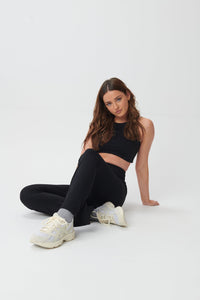 Ultimate Flared Yoga Pants - Black - WHITESMOKE