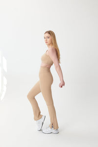 Ultimate Flared Yoga Pants - Sand - WHITESMOKE