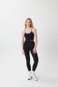 Ultra-Soft High-Waisted Leggings - Black - WHITESMOKE