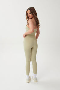 Ultra-Soft High-Waisted Leggings - Sage - WHITESMOKE