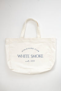 White Smoke Athleisure Club Tote - White/ Grey Blue - WHITESMOKE